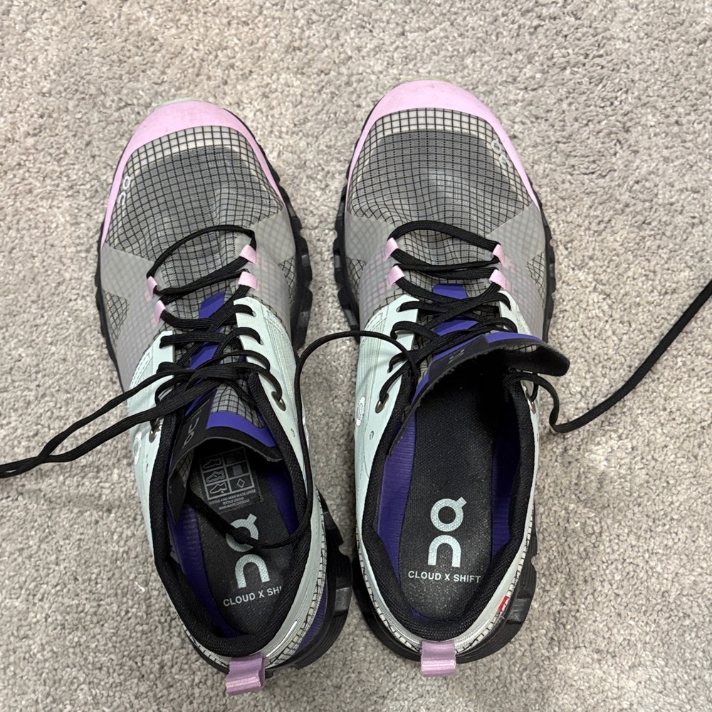 On Running Women's Cloud X Shift Shoes - Black, Purple, and Pink